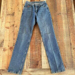 Vintage 90's 20X denim jeans straight leg western wear cowgirl women's 5